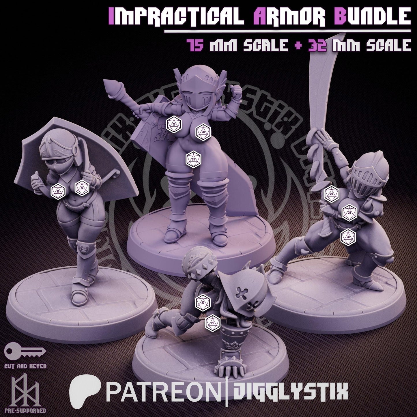 Impractical Armor Miniature Bundle | Jigglystix