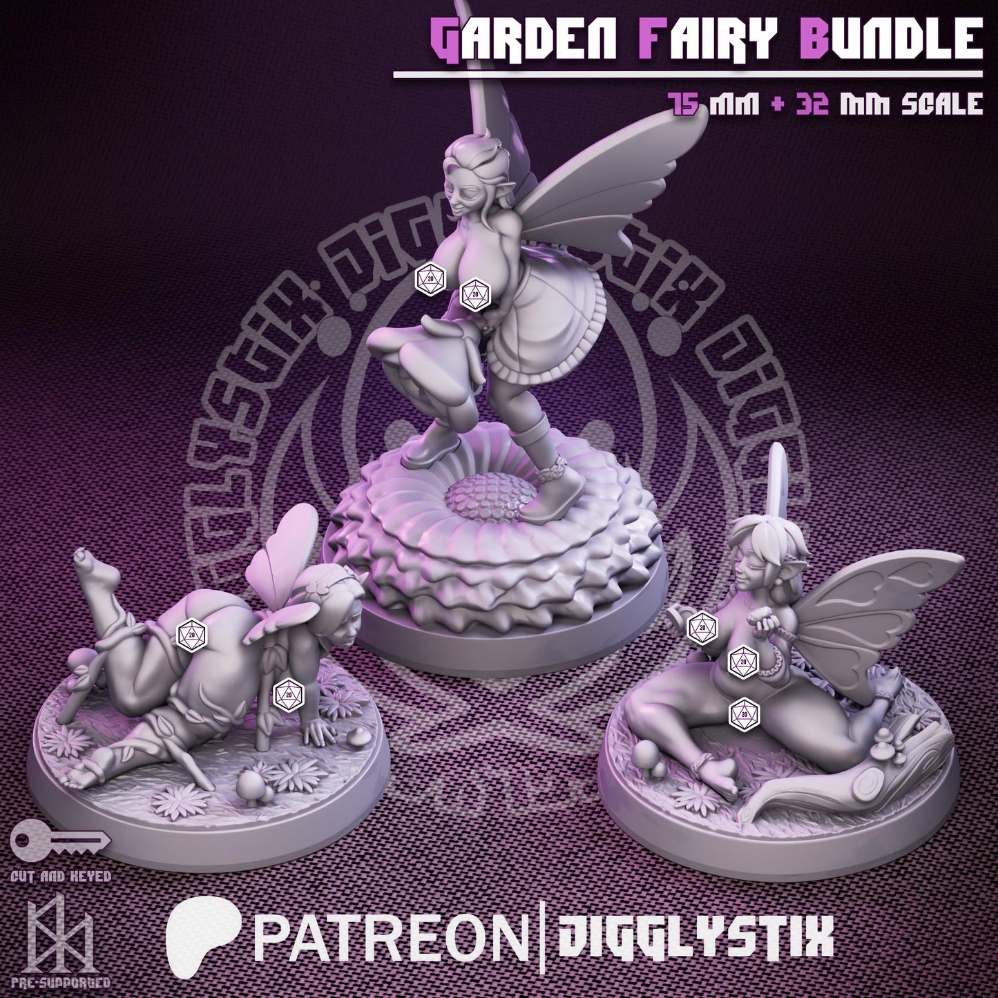 Curvy Fairy Bundle Miniatures | Jigglystix