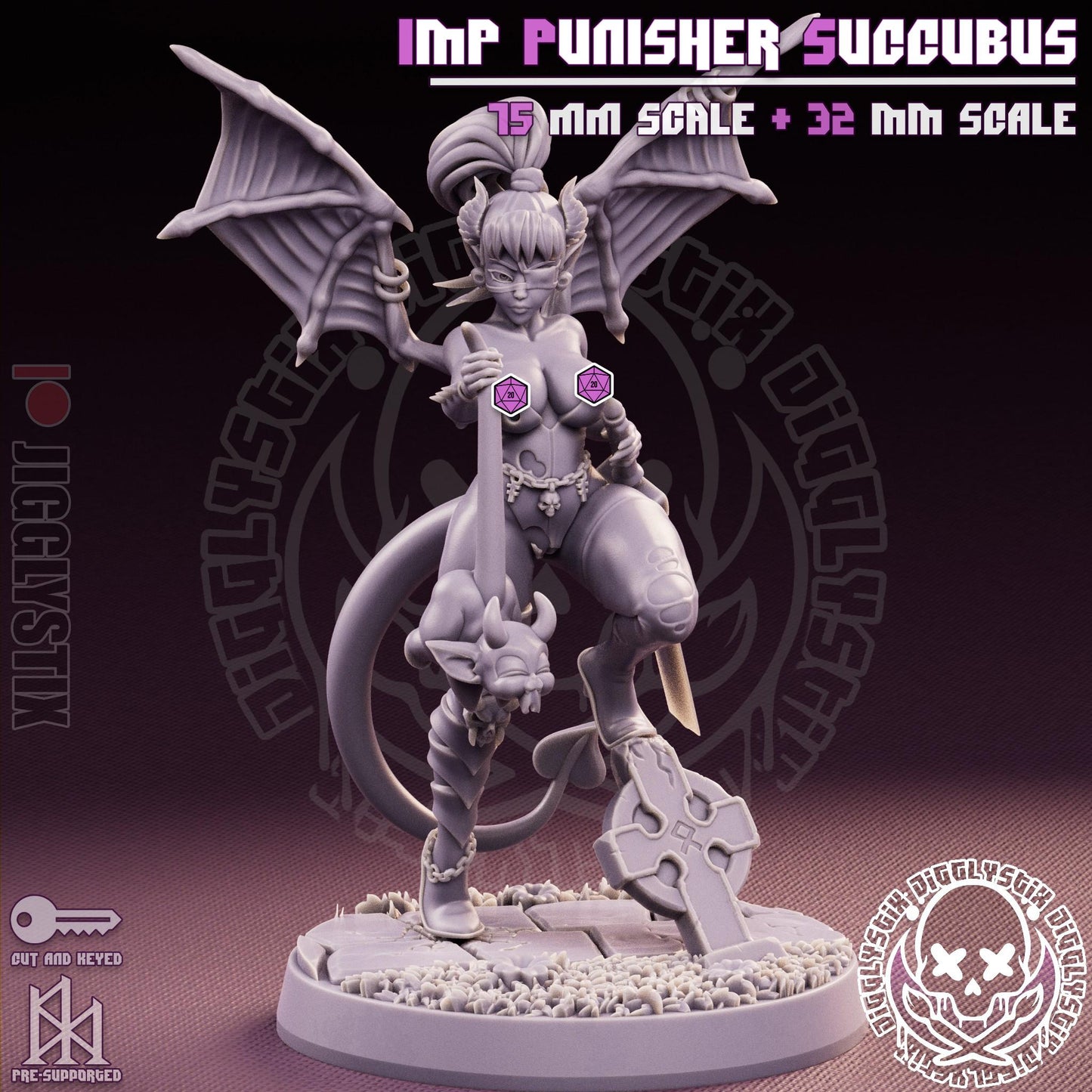 Imp Punisher Succubus Miniature | Jigglystix