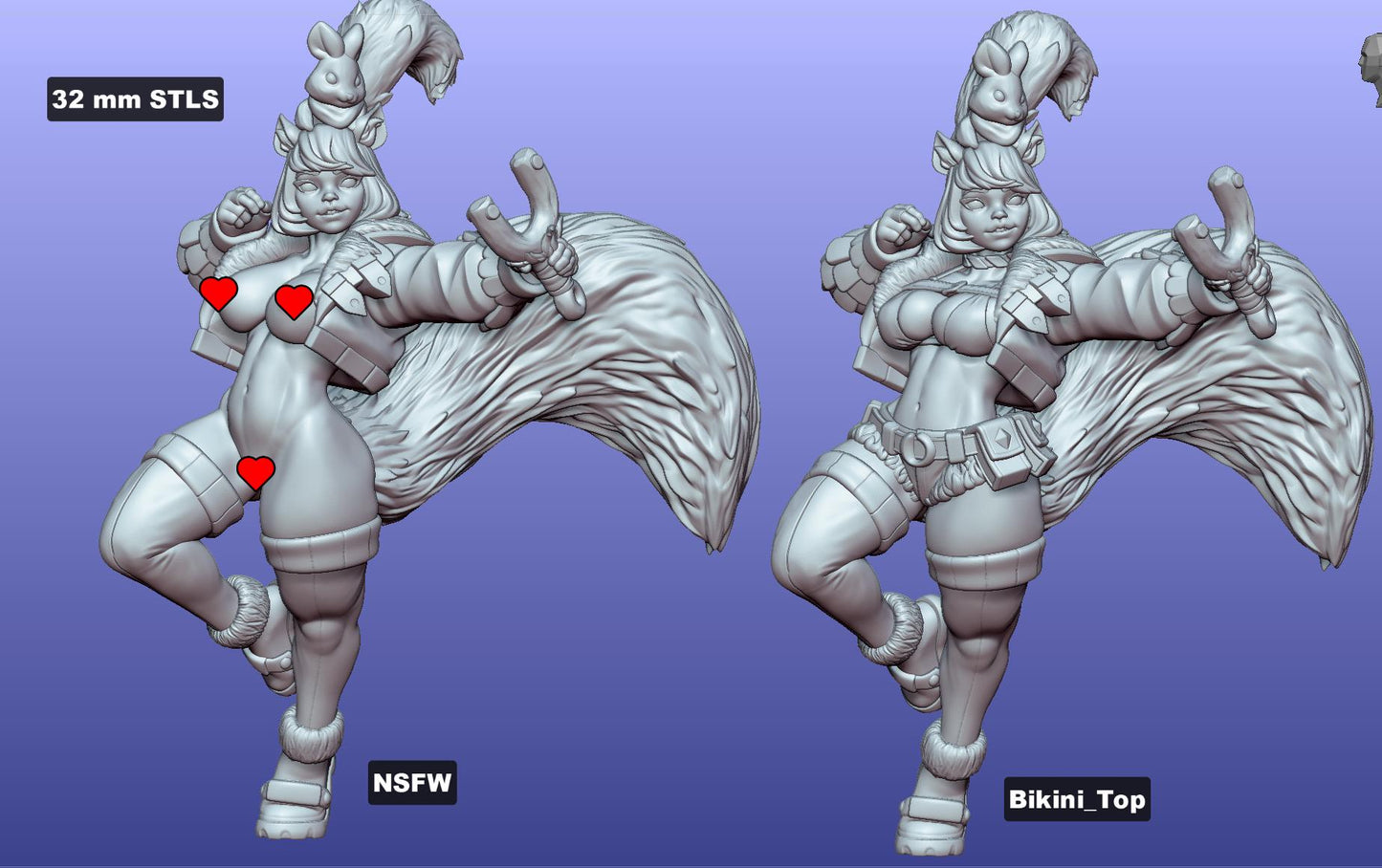 Sciurian Girl Tabletop Miniature | Gaz Minis