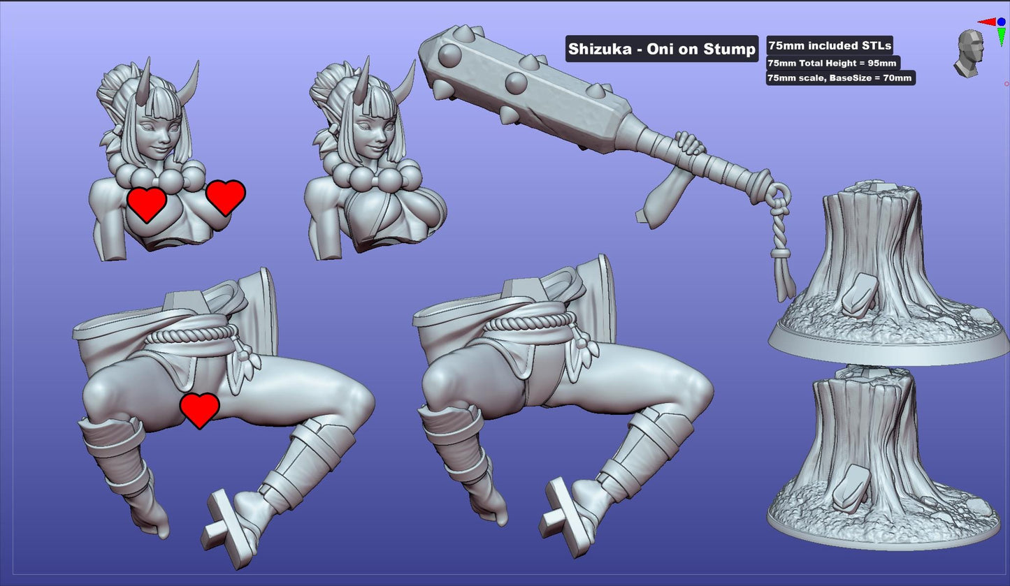 Shizuka - Oni on Stump | Gaz Minis