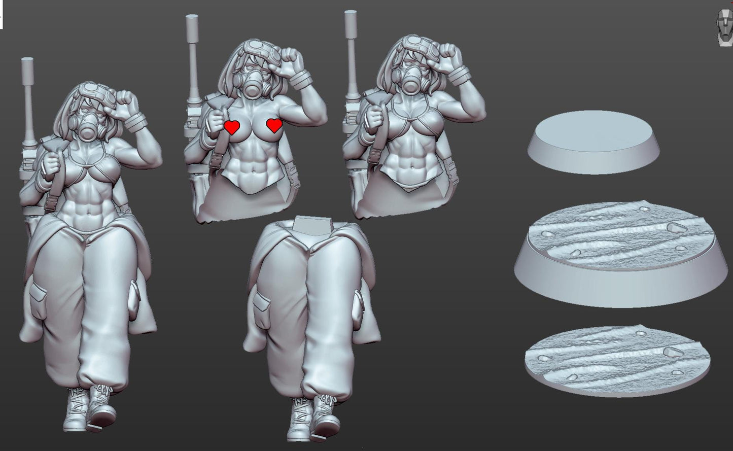 Soldier Girl Miniature | Gaz Minis