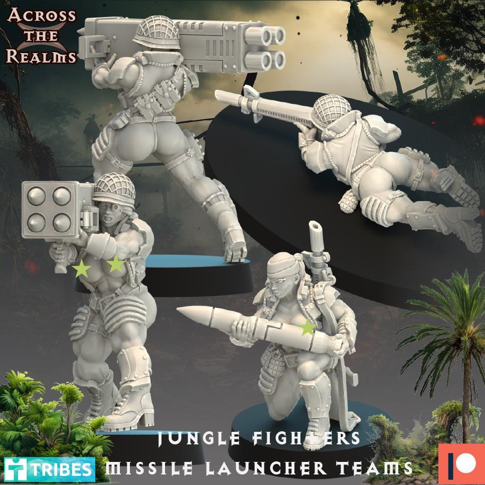 Jungle Fighter Missile Launcher Team | Across the Realms