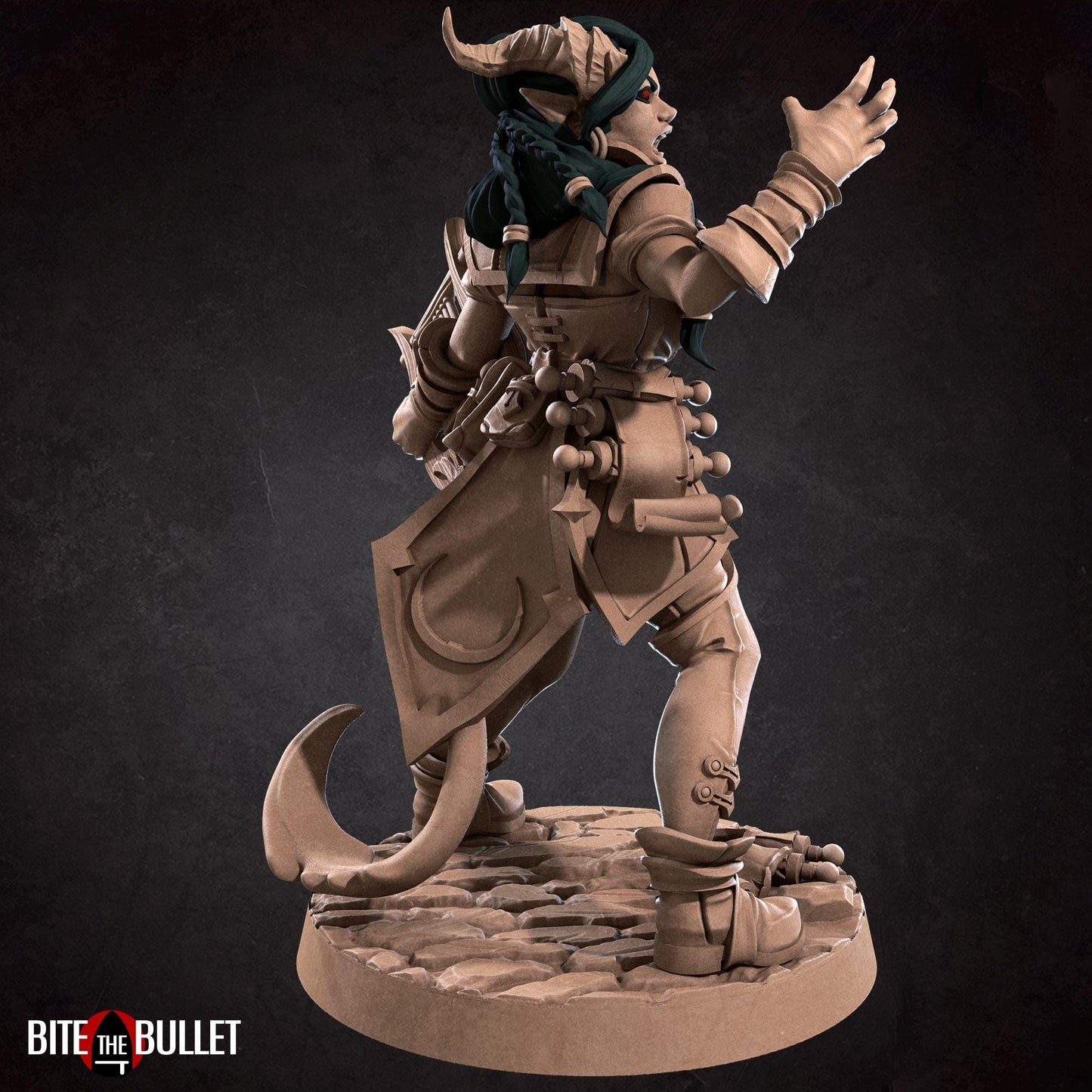 Tiefling Bard Miniature | Bite the Bullet