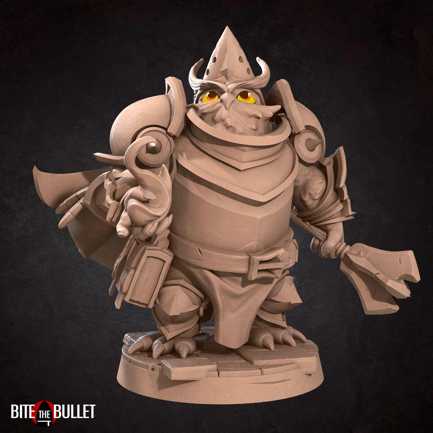 Owlfolk Cleric Miniature | Bite the Bullet