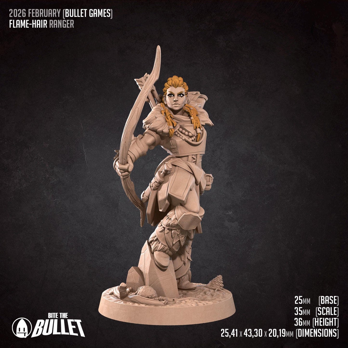 Flame-Hair Ranger | Bite the Bullet Miniatures