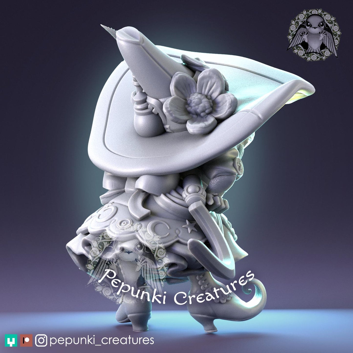 Toad Witch | Tabletop Miniature | Pepunki Creatures