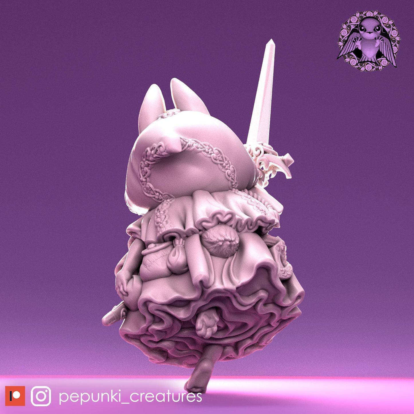 Bunny Rogue | Tabletop Miniature | Pepunki Creatures