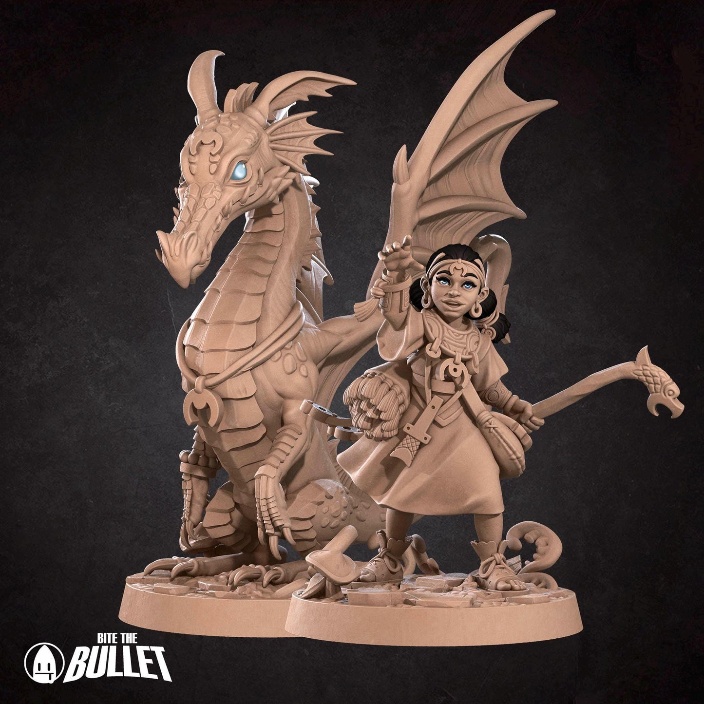 Summoner & Dragon Miniature | Bite the Bullet
