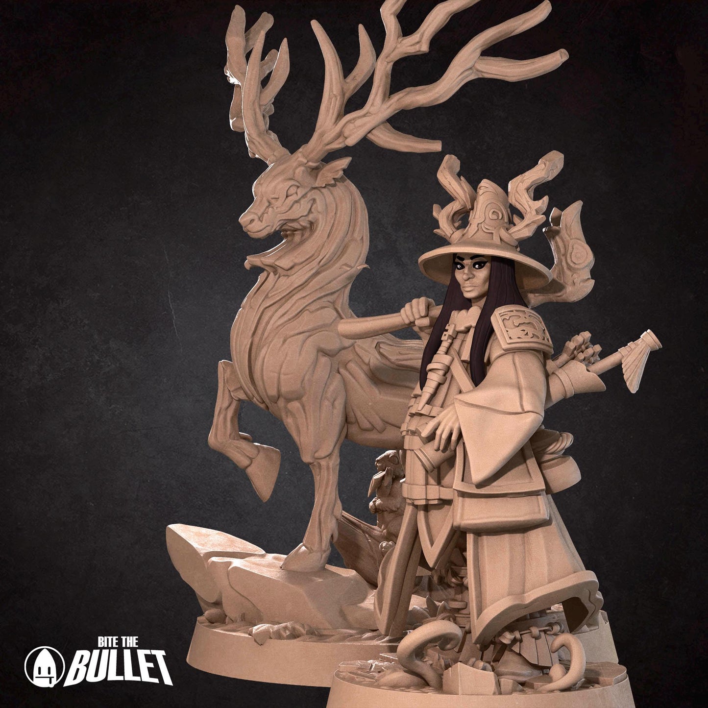 Animist & Deer Miniature | Bite the Bullet