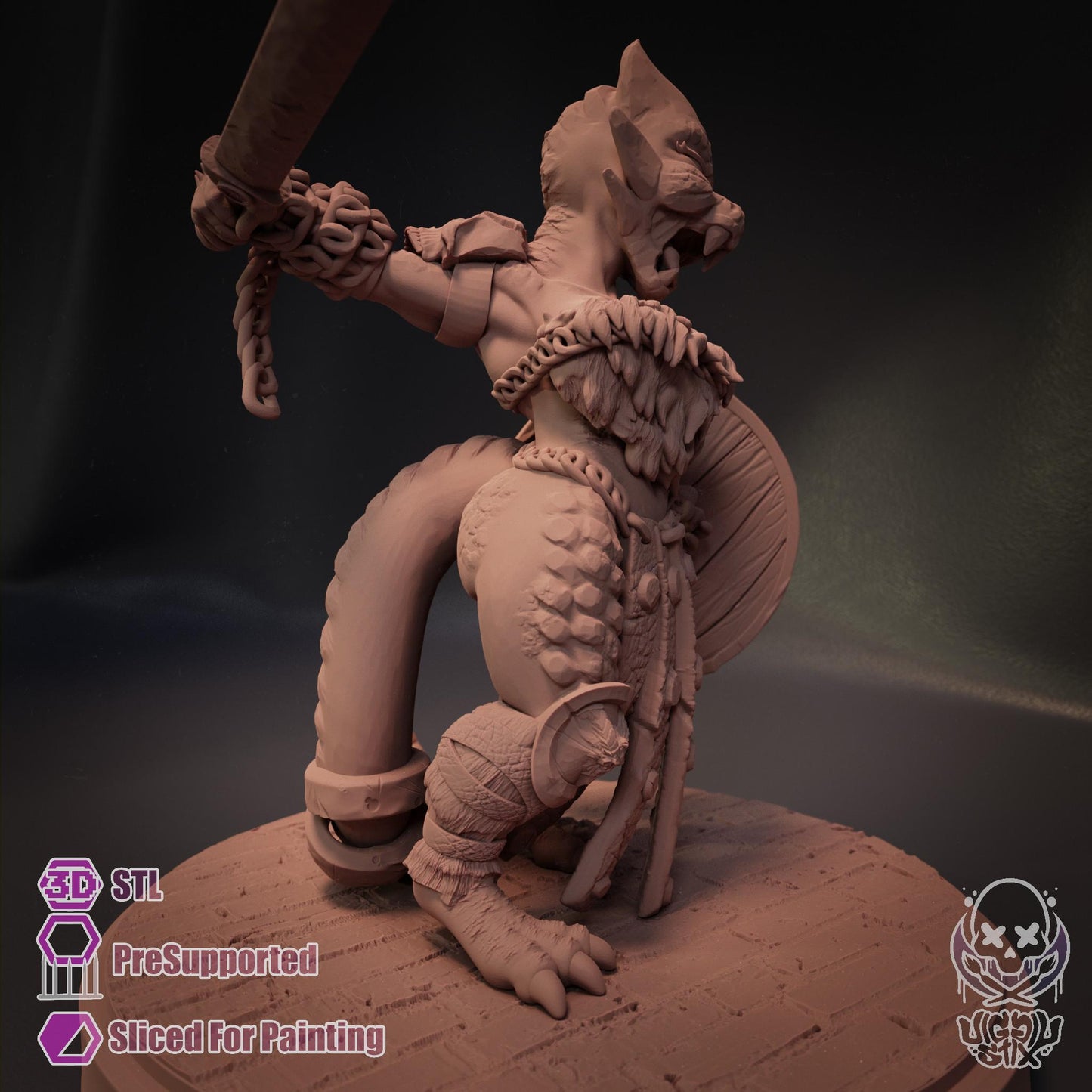 Warrior Kobold Miniature | Jigglystix