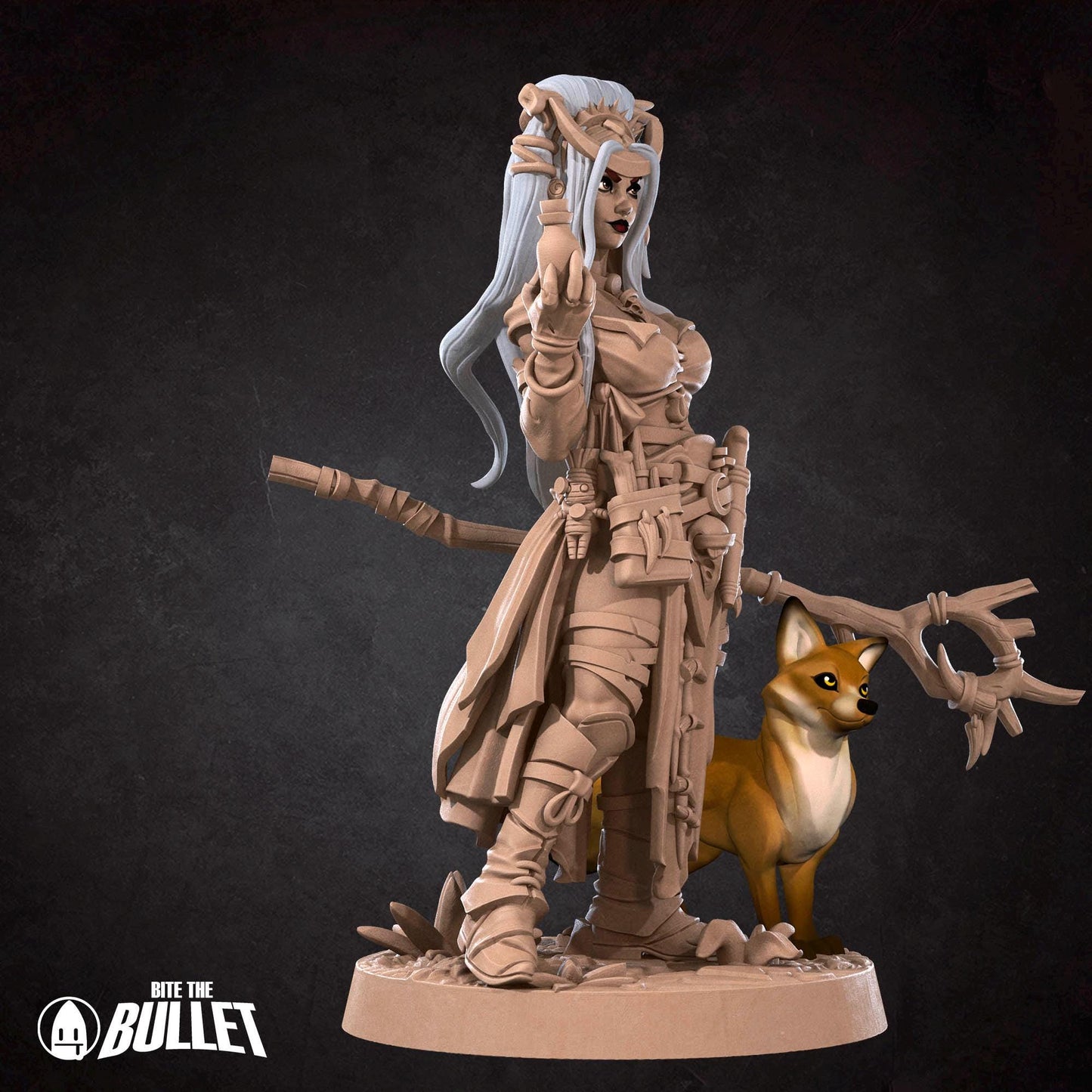 Human Witch & Fox Miniature | Bite the Bullet