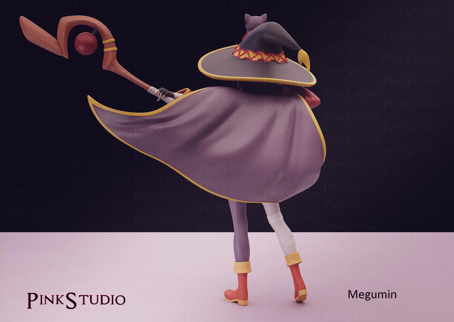 Witch Girl Model Kit | 3D Resin Printed Figurine | Pink Studio