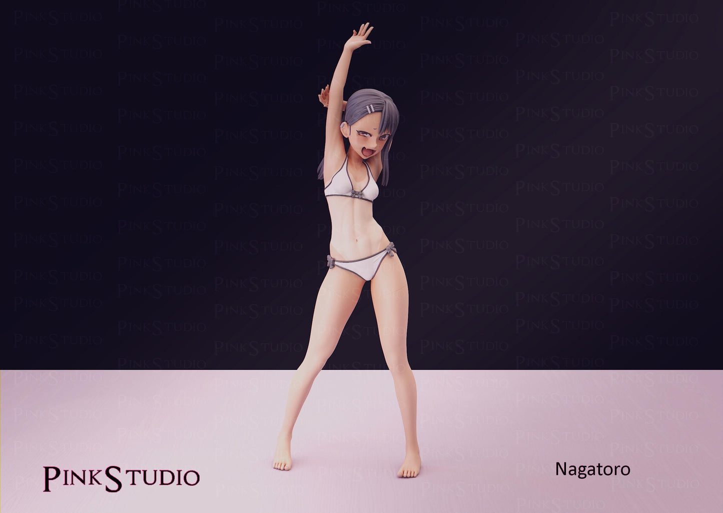 Japanese Schoolgirl Model Kit | 3D Resin Printed Figurine | Pink Studio Model