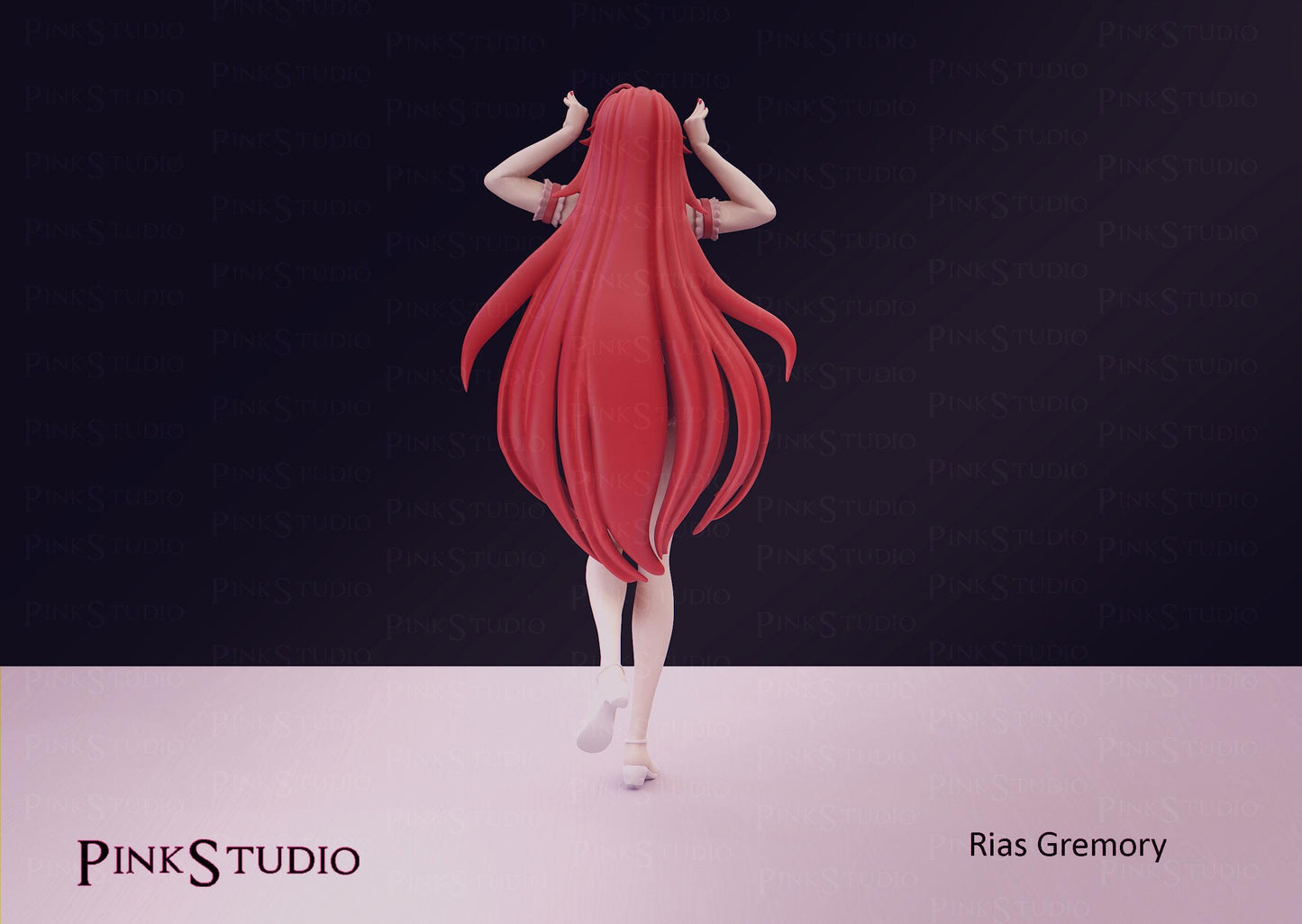 Devil Girl Model Kit | 3D Resin Printed Figurine | Pink Studio
