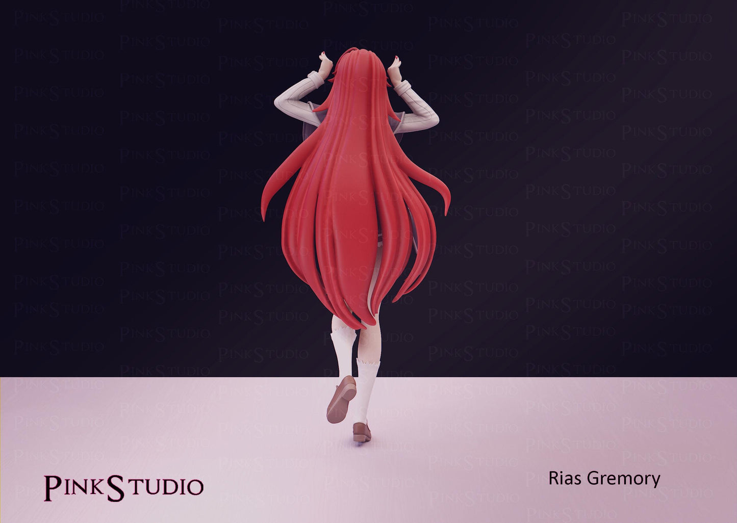 Devil Girl Model Kit | 3D Resin Printed Figurine | Pink Studio