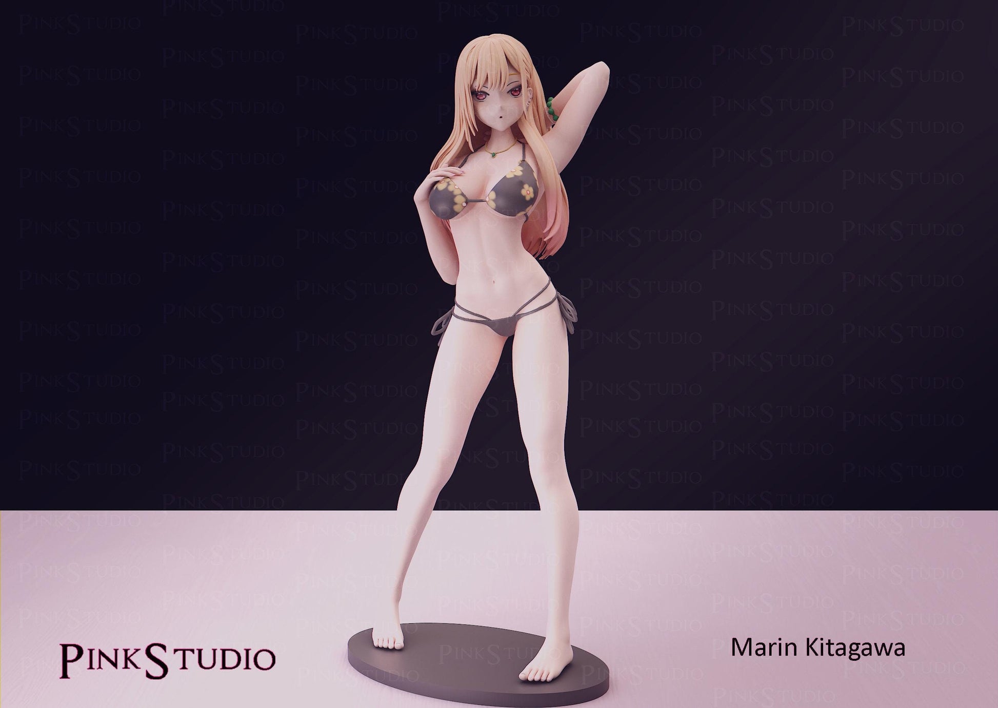Japanese Schoolgirl Model Kit | 3D Resin Printed Figurine | Pink Studio