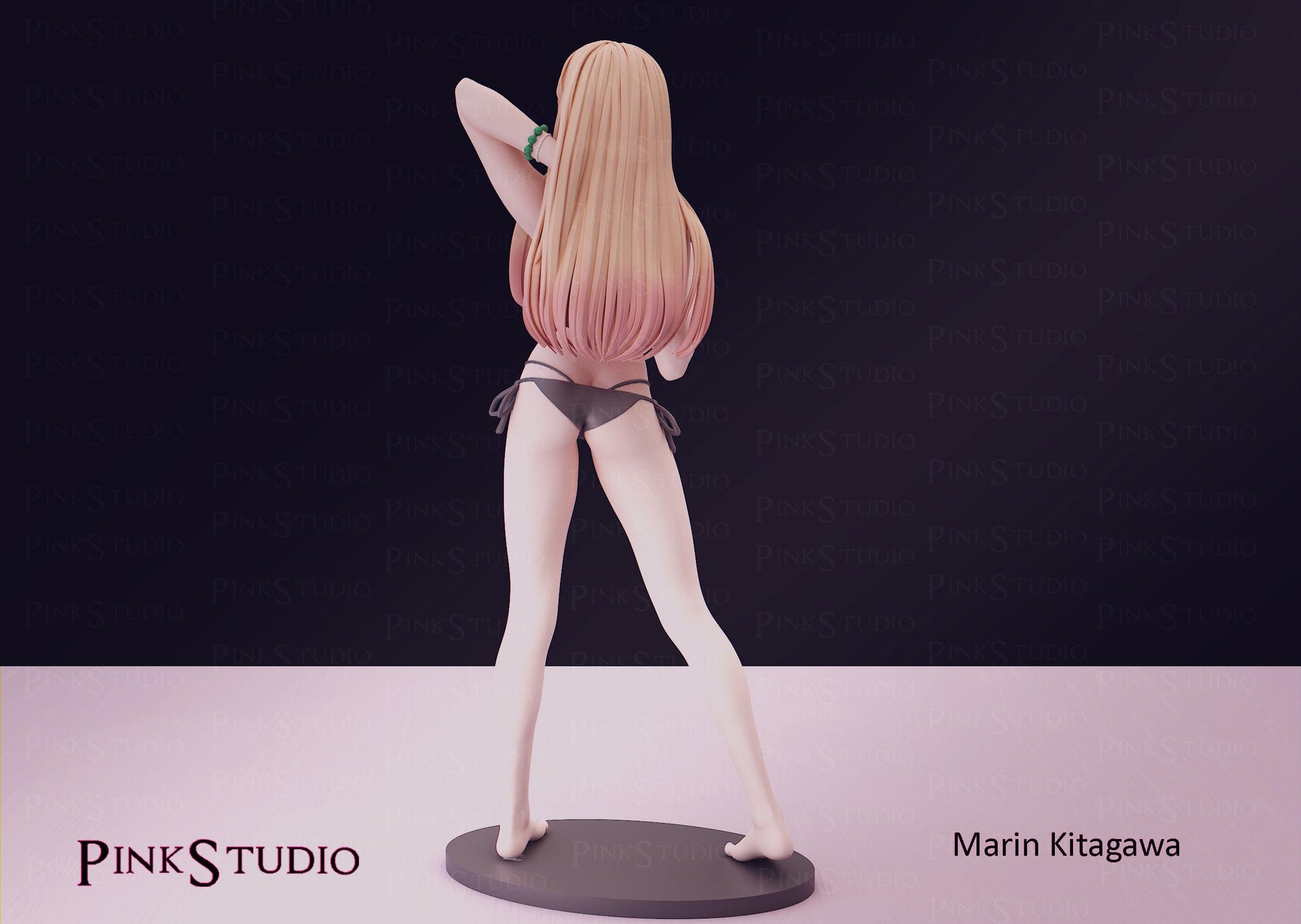 Japanese Schoolgirl Model Kit | 3D Resin Printed Figurine | Pink Studio