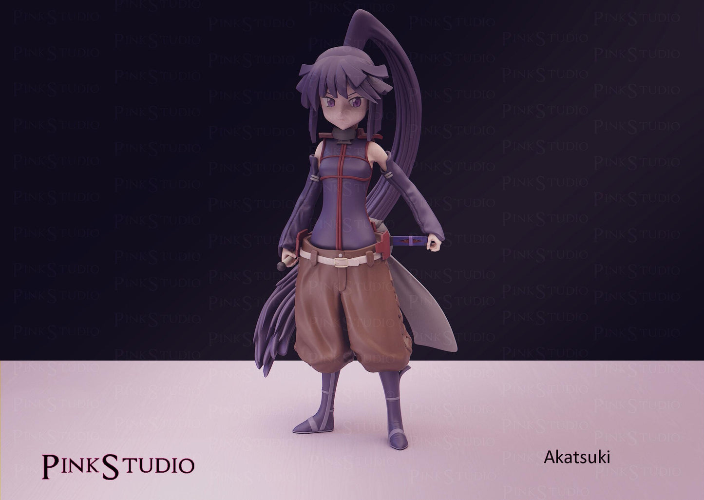 Assassin Tracker Girl Model Kit | 3D Resin Printed Figurine | Pink Studio