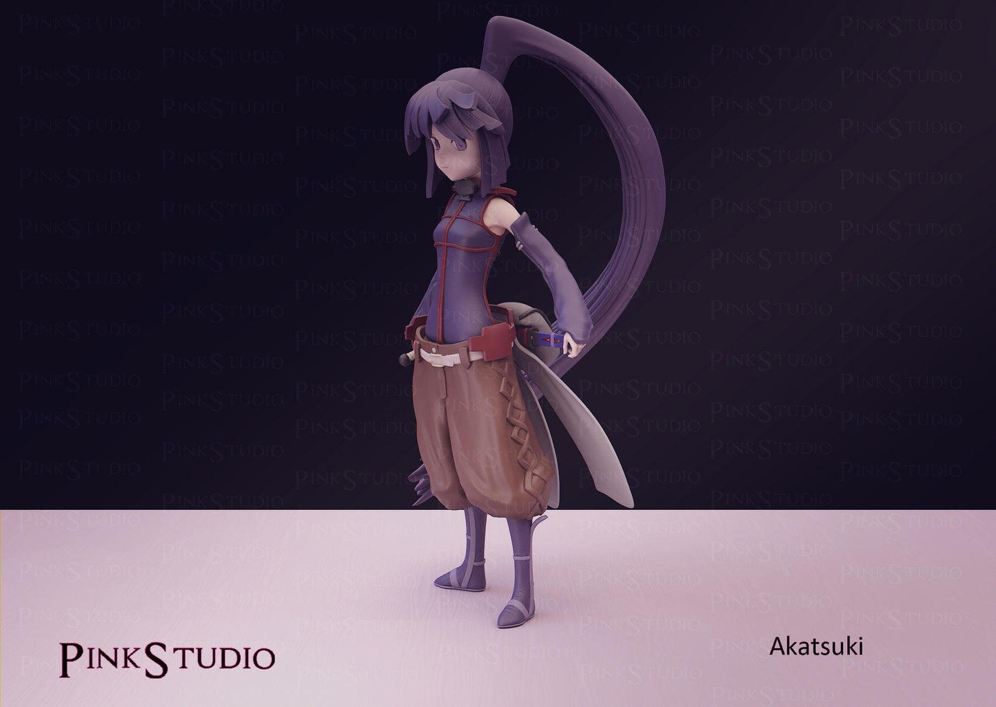 Assassin Tracker Girl Model Kit | 3D Resin Printed Figurine | Pink Studio