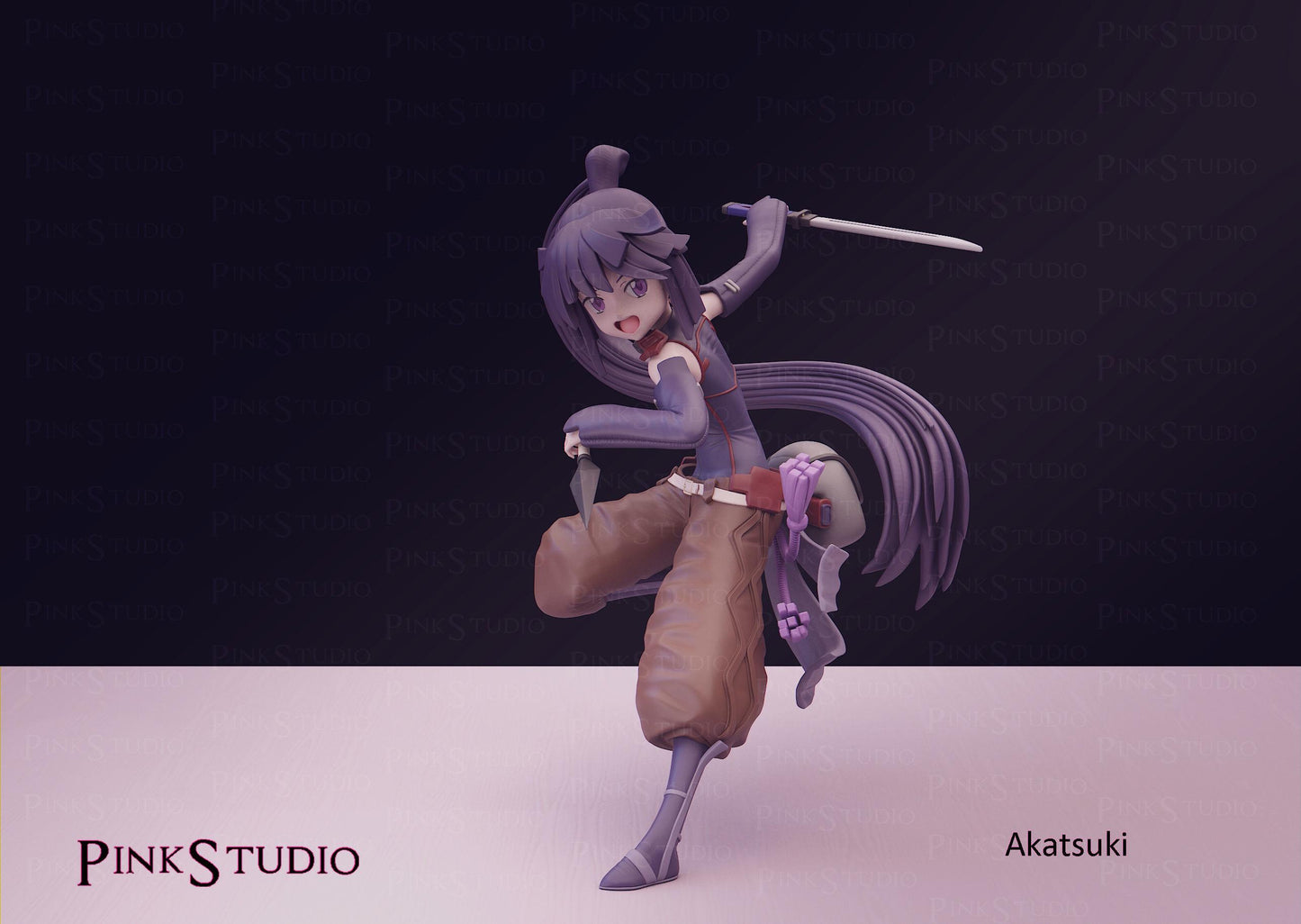Assassin Tracker Girl Model Kit | 3D Resin Printed Figurine | Pink Studio