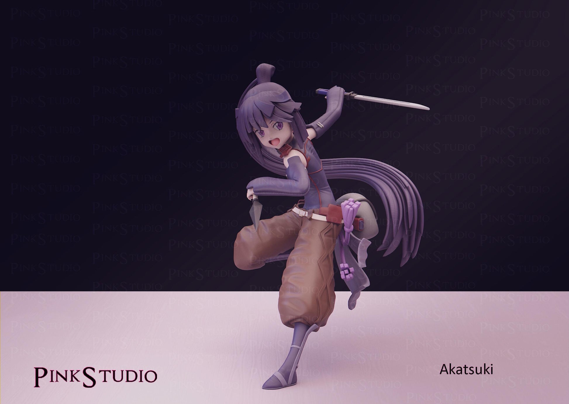 Assassin Tracker Girl Model Kit | 3D Resin Printed Figurine | Pink Studio