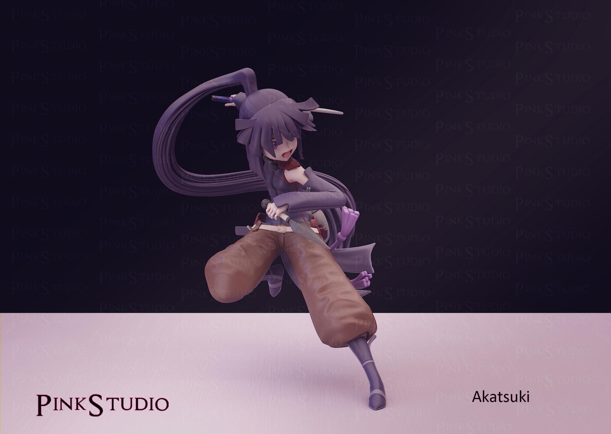 Assassin Tracker Girl Model Kit | 3D Resin Printed Figurine | Pink Studio