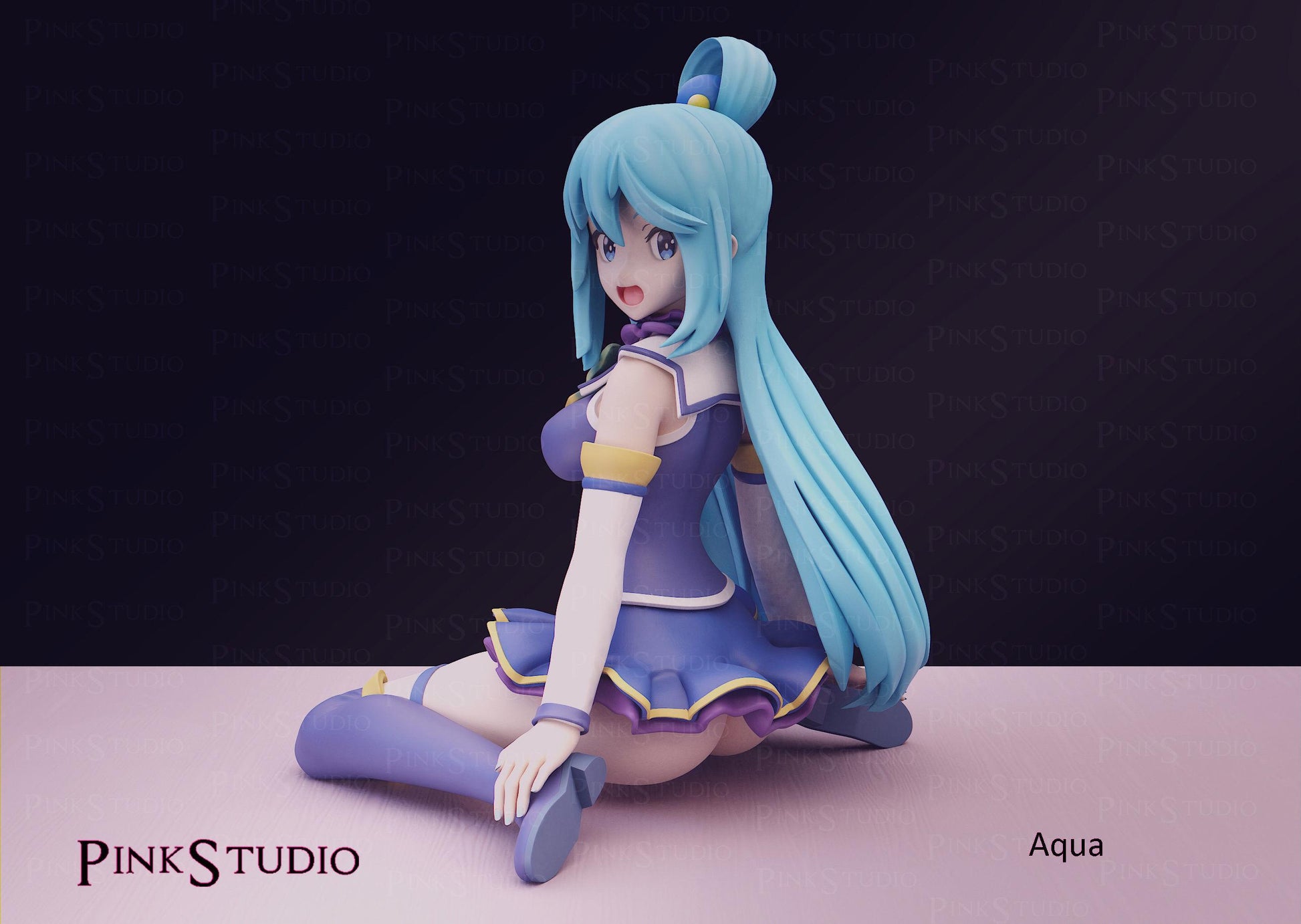 Water Goddess Model Kit | 3D Resin Printed Figurine | Pink Studio