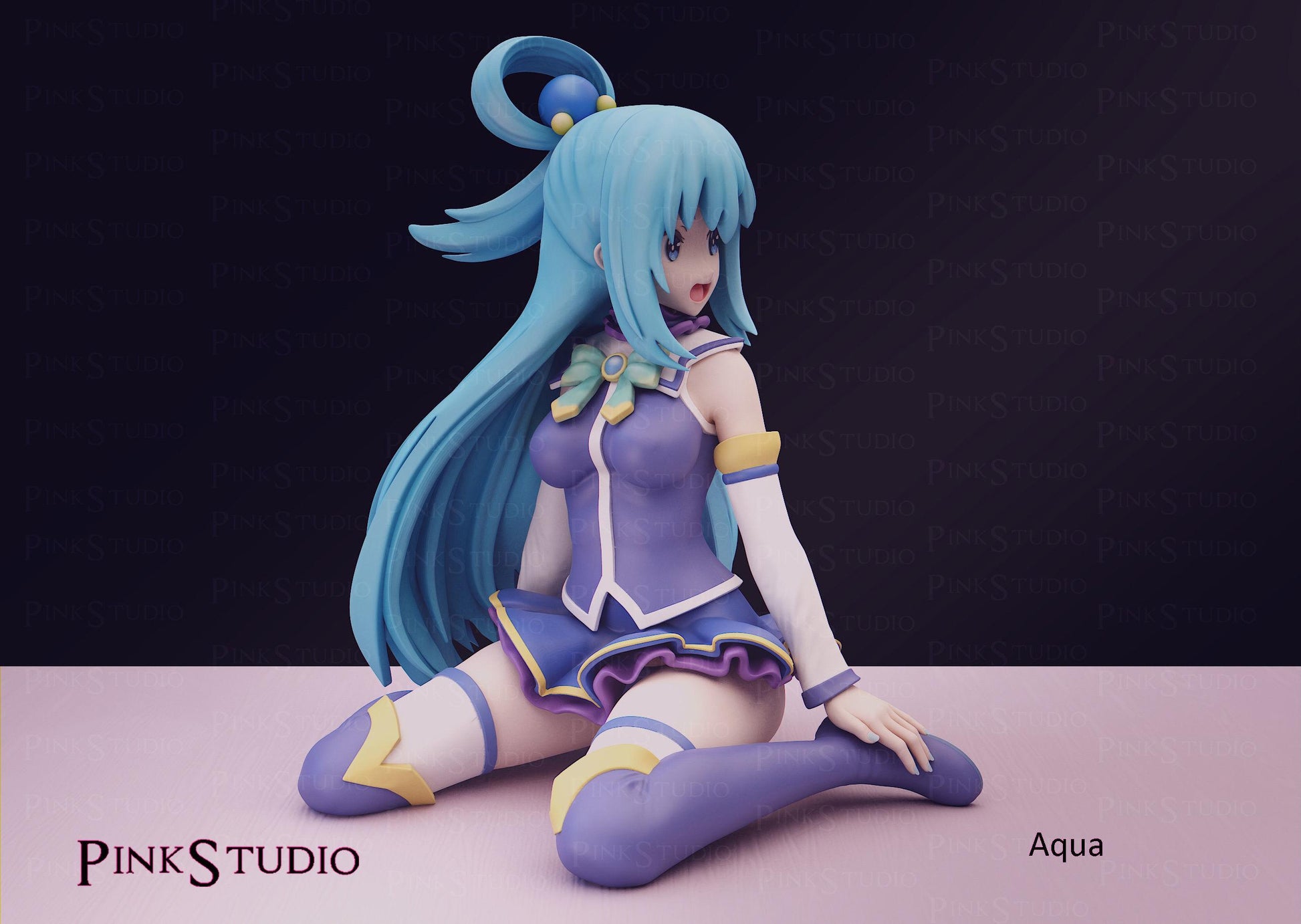 Water Goddess Model Kit | 3D Resin Printed Figurine | Pink Studio