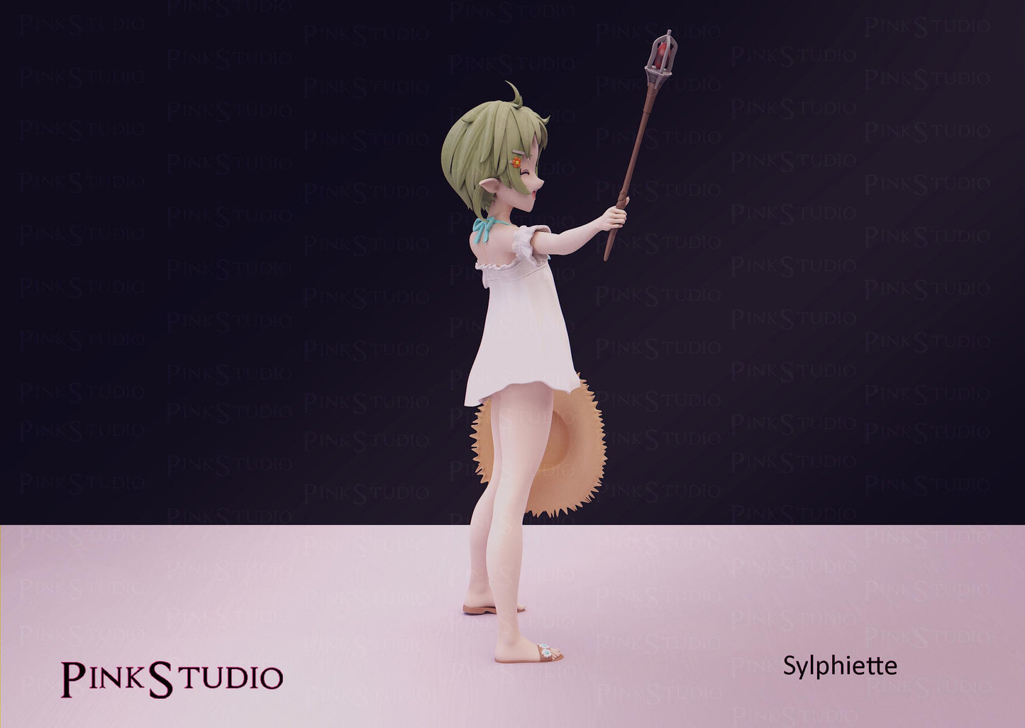 Elf Girl Model Kit | 3D Resin Printed Figurine | Pink Studio