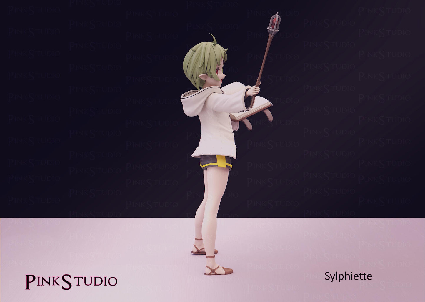 Elf Girl Model Kit | 3D Resin Printed Figurine | Pink Studio