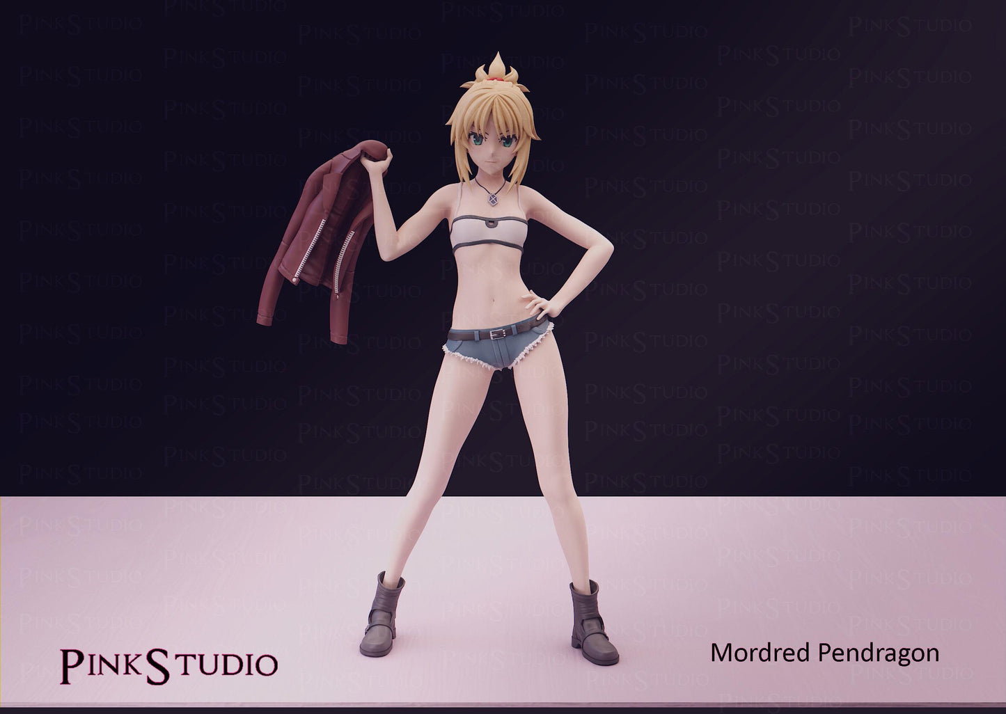 Warrior Girl Model Kit | 3D Resin Printed Figurine | Pink Studio
