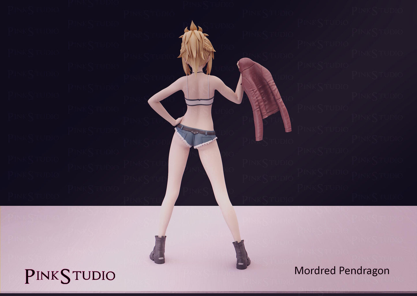Warrior Girl Model Kit | 3D Resin Printed Figurine | Pink Studio