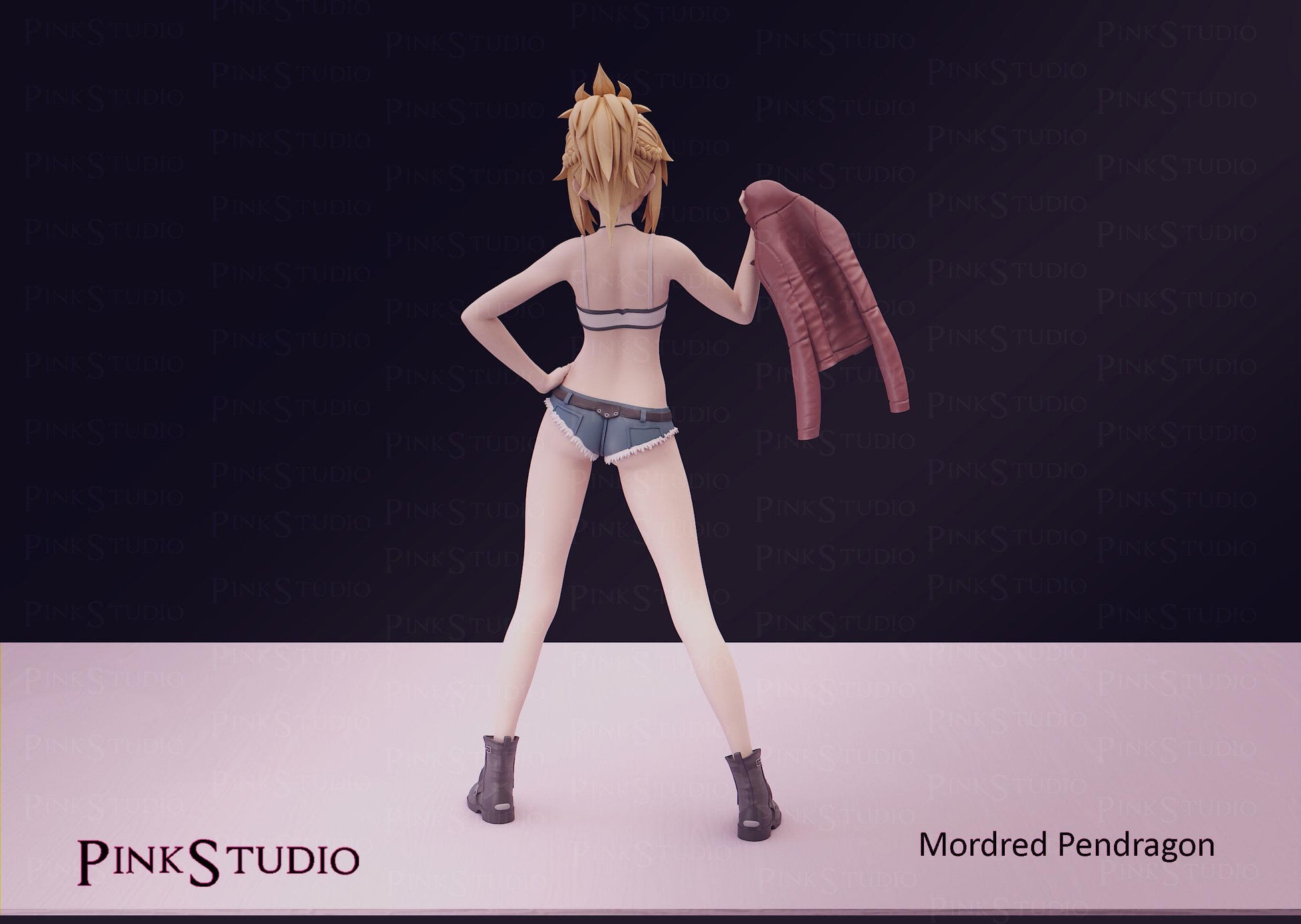 Warrior Girl Model Kit | 3D Resin Printed Figurine | Pink Studio