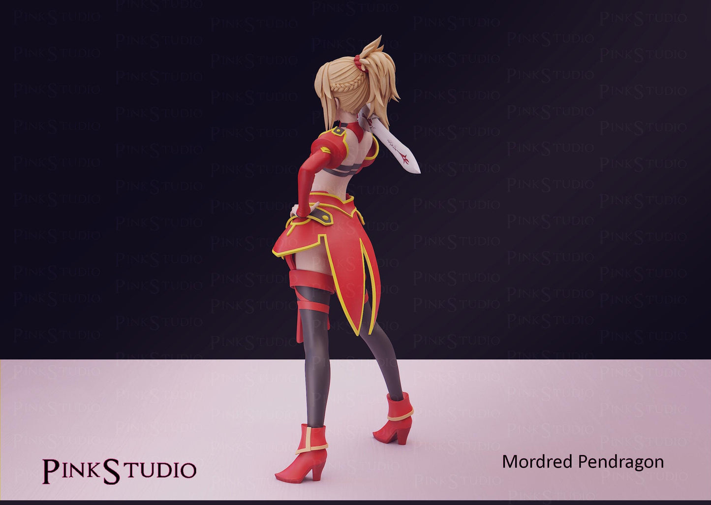 Warrior Girl Model Kit | 3D Resin Printed Figurine | Pink Studio