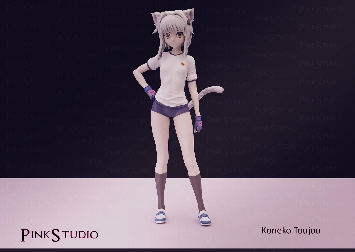 Japanese Schoolgirl Model Kit | 3D Resin Printed Figurine | Pink Studio