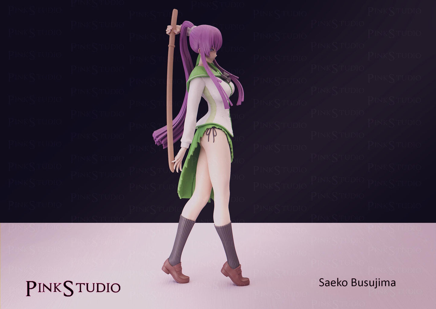 Warrior Girl Model Kit | 3D Resin Printed Figurine | Pink Studio