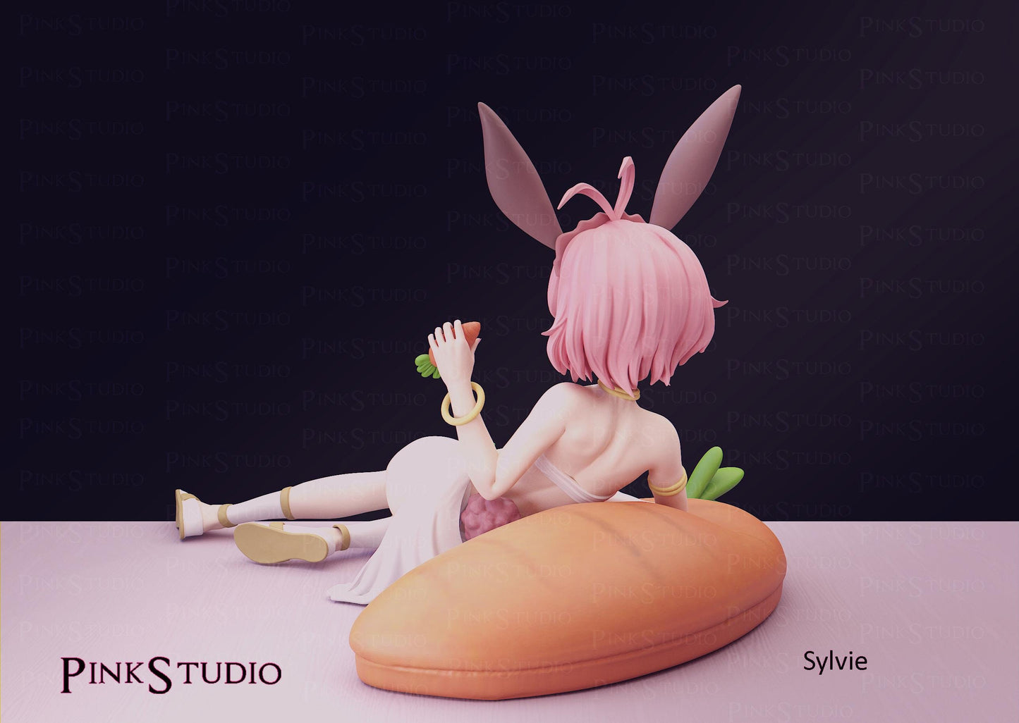 Bunny Girl Model Kit | 3D Resin Printed Figurine | Pink Studio