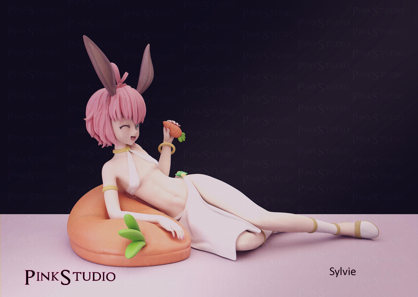 Bunny Girl Model Kit | 3D Resin Printed Figurine | Pink Studio