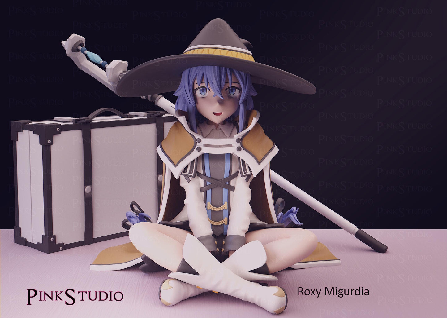 Mage Girl Model Kit | 3D Resin Printed Figurine | Pink Studio