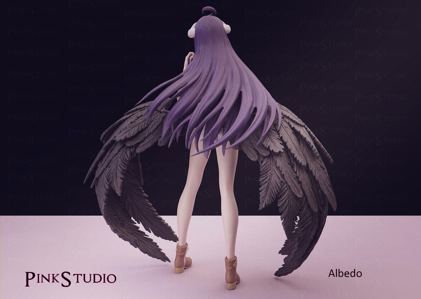 Succubus Girl Model Kit | 3D Resin Printed Figurine | Pink Studio