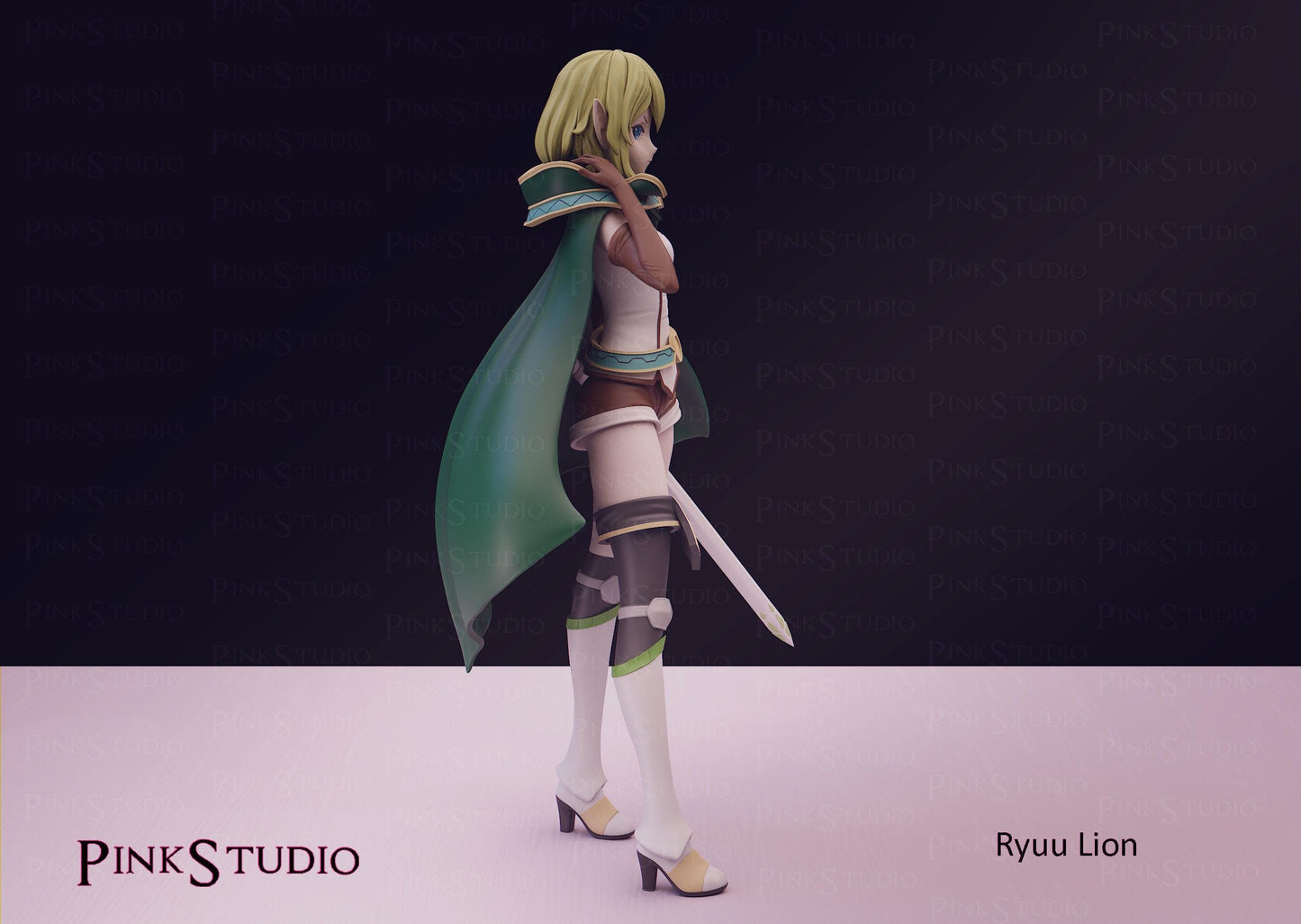 Elf Warrior Model Kit | 3D Resin Printed Figurine | Pink Studio