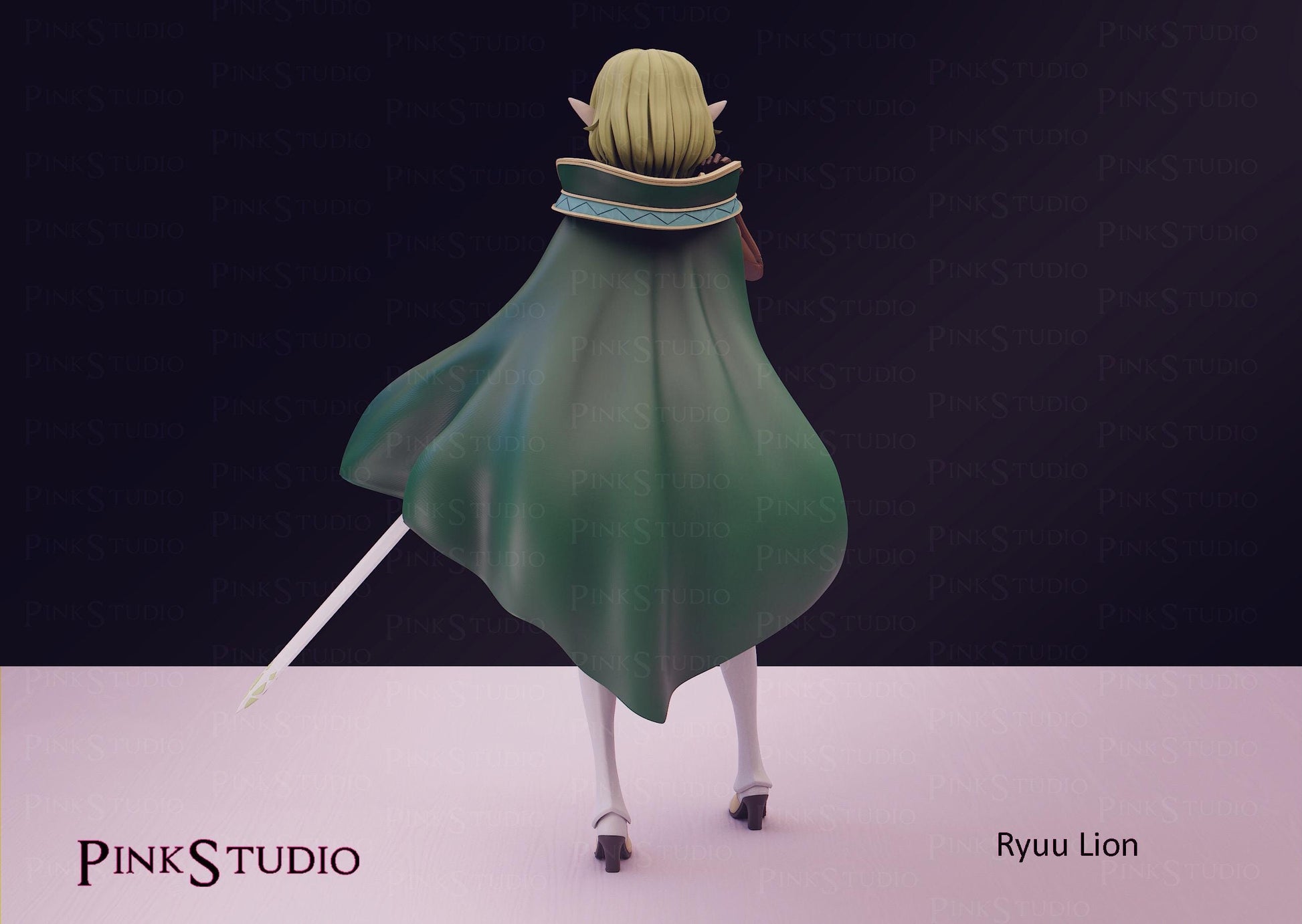 Elf Warrior Model Kit | 3D Resin Printed Figurine | Pink Studio