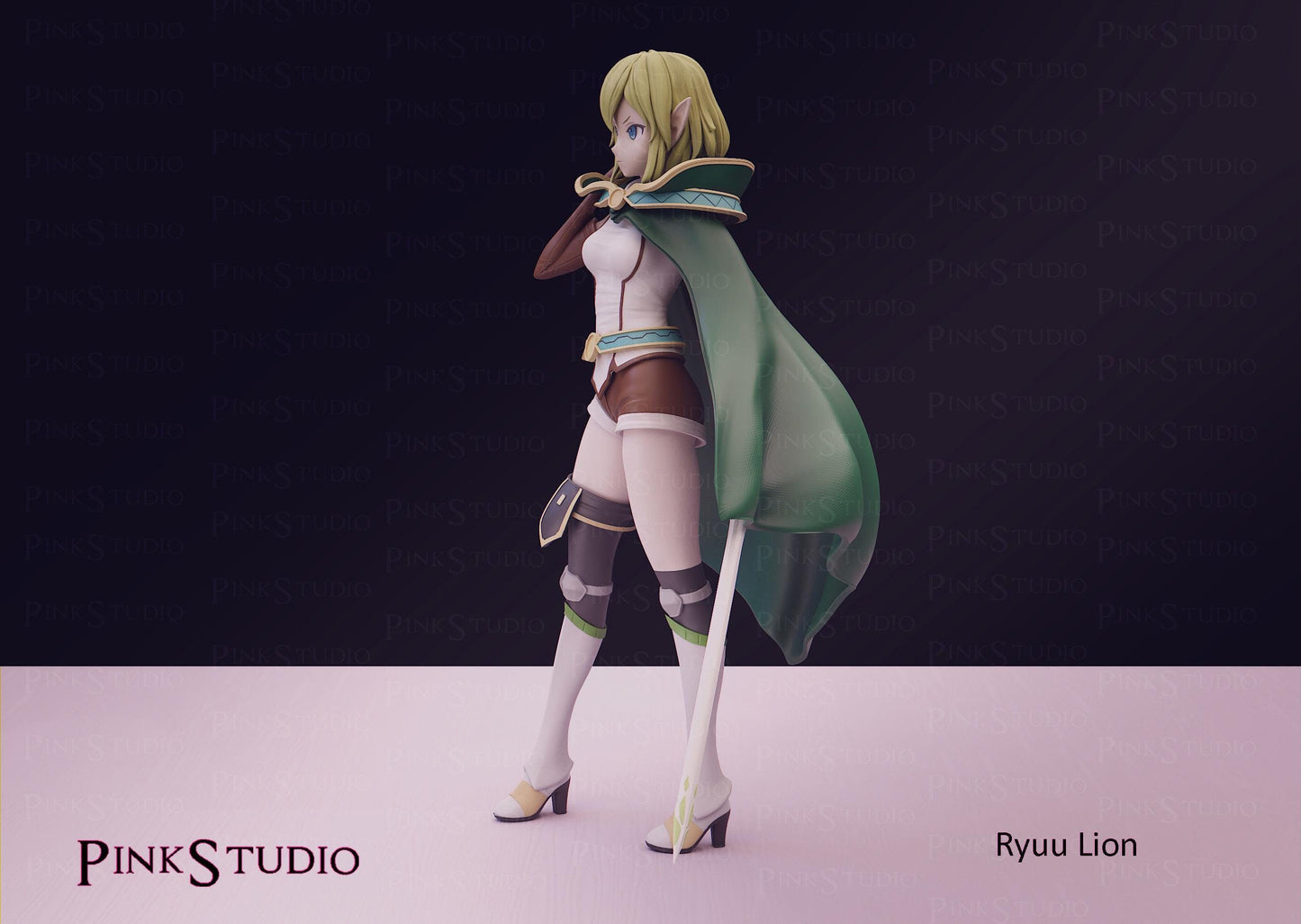 Elf Warrior Model Kit | 3D Resin Printed Figurine | Pink Studio