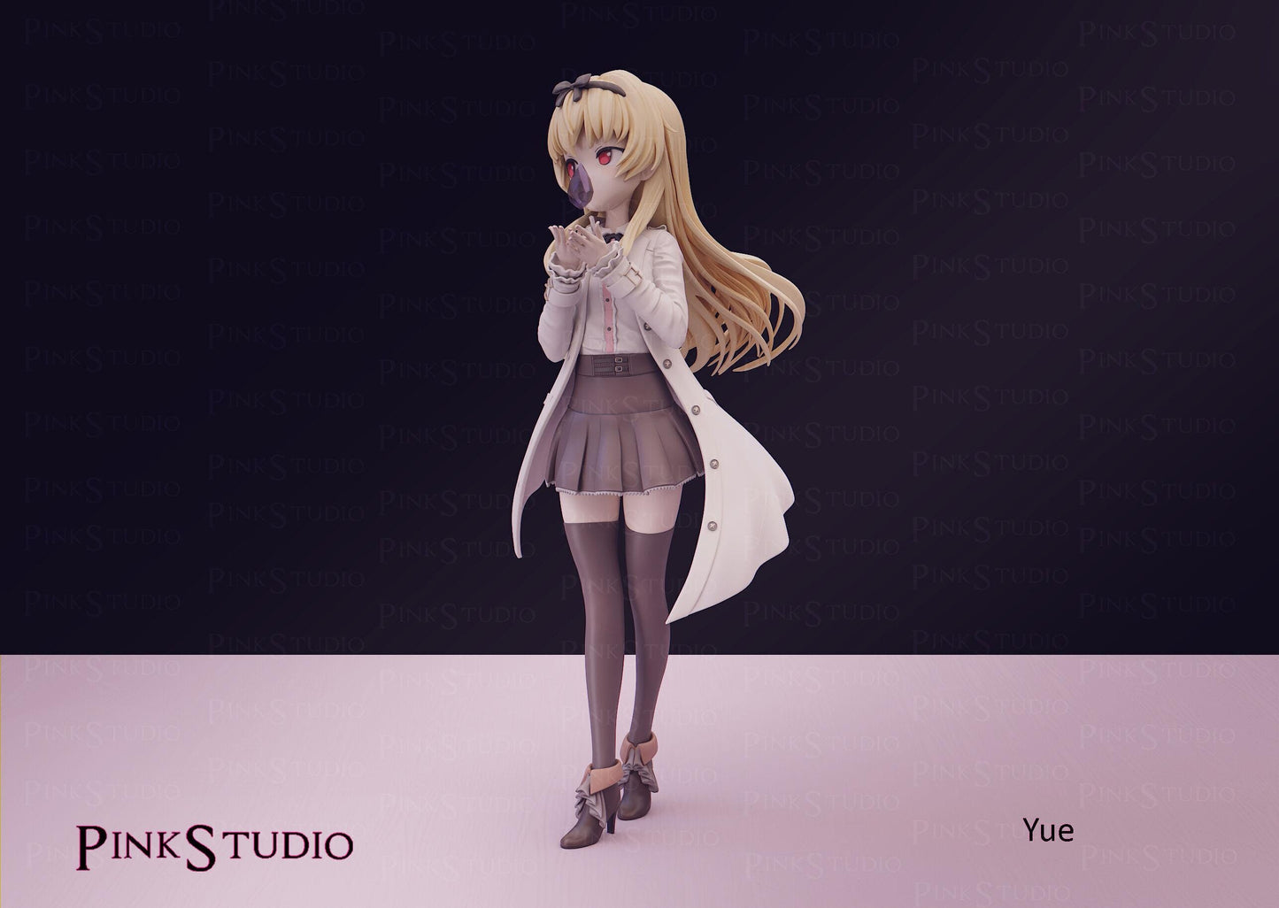 Vampire Girl Model Kit | 3D Resin Printed Figurine | Pink Studio