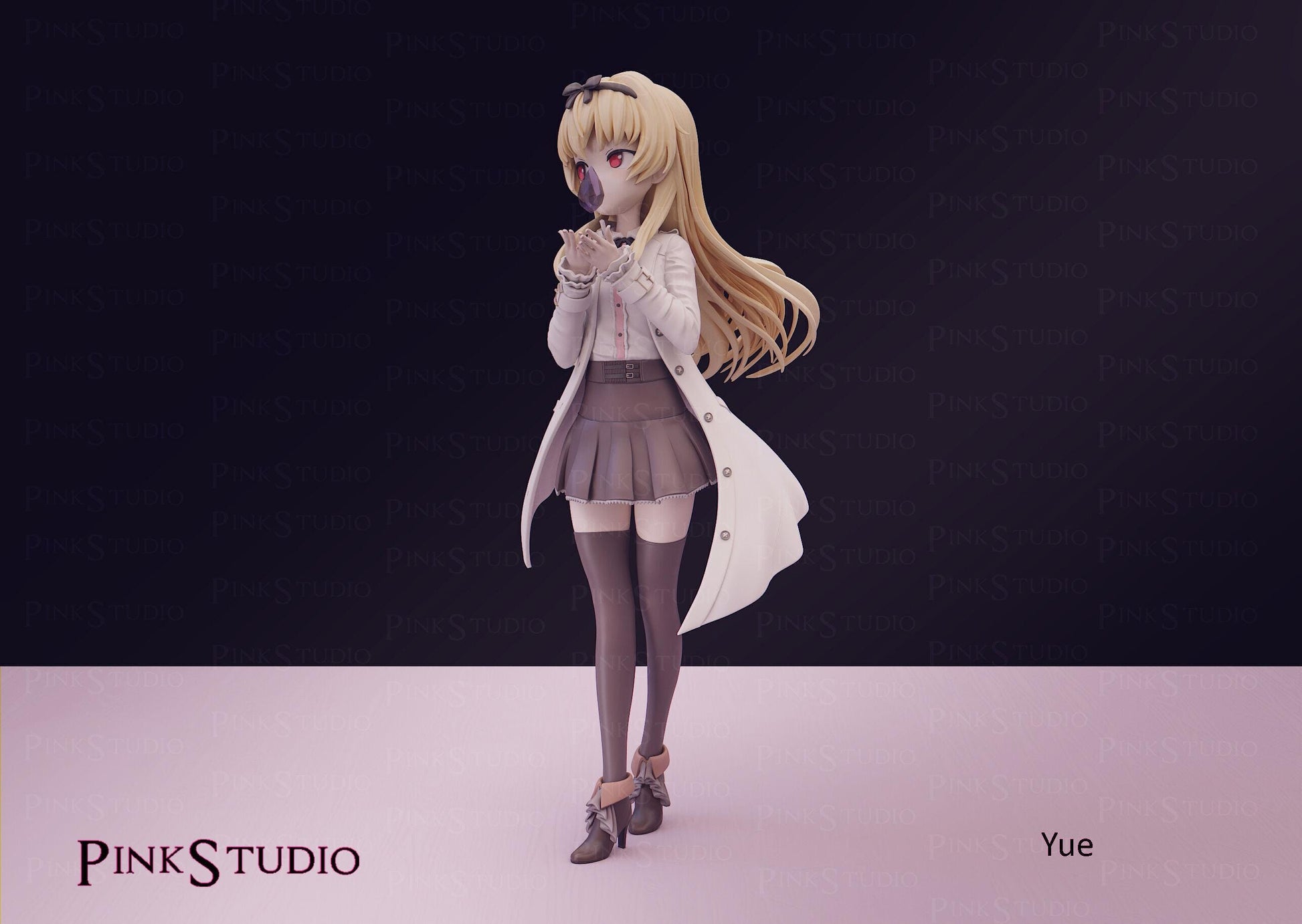 Vampire Girl Model Kit | 3D Resin Printed Figurine | Pink Studio
