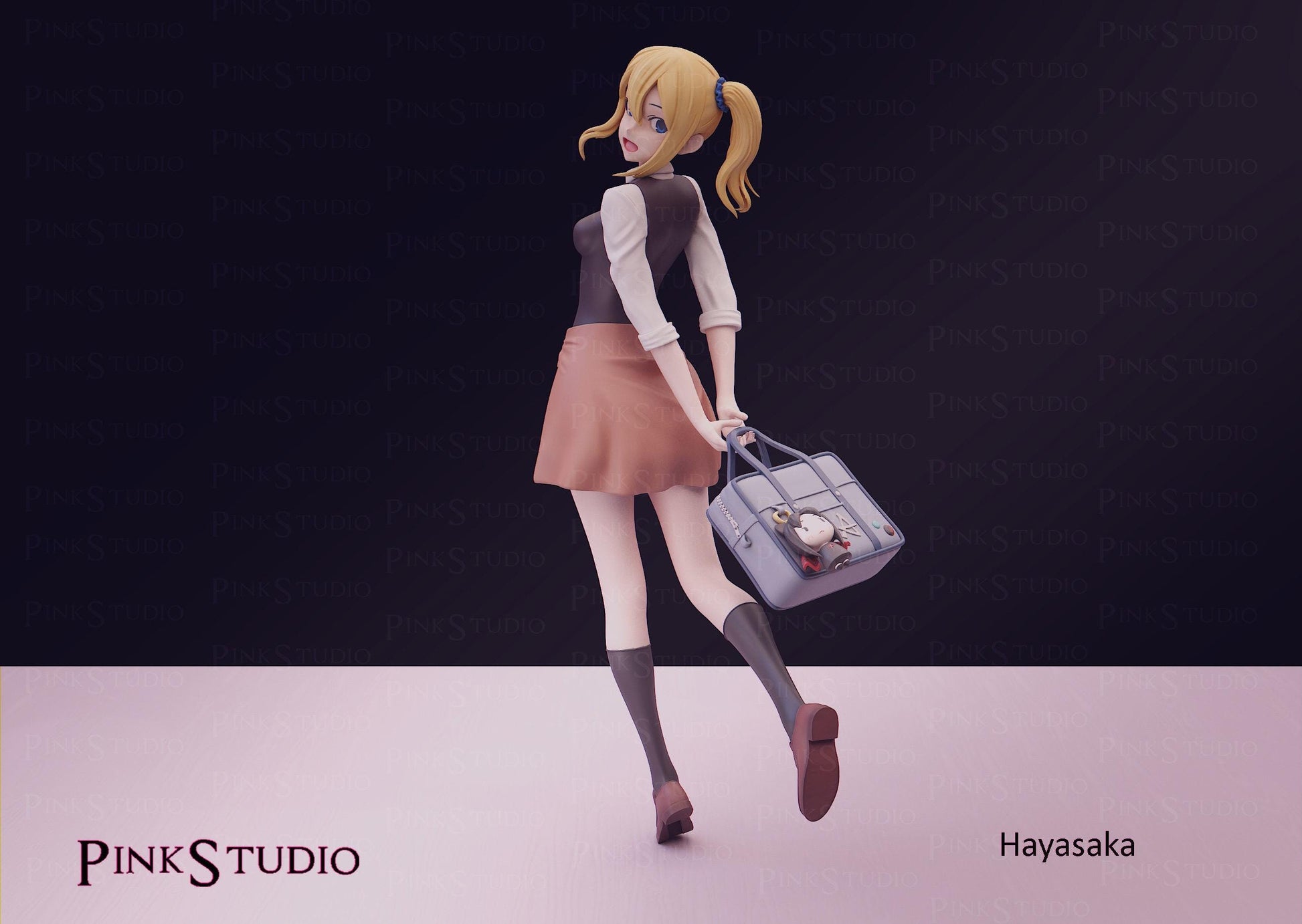 Maid Girl Model Kit | 3D Resin Printed Figurine | Pink Studio