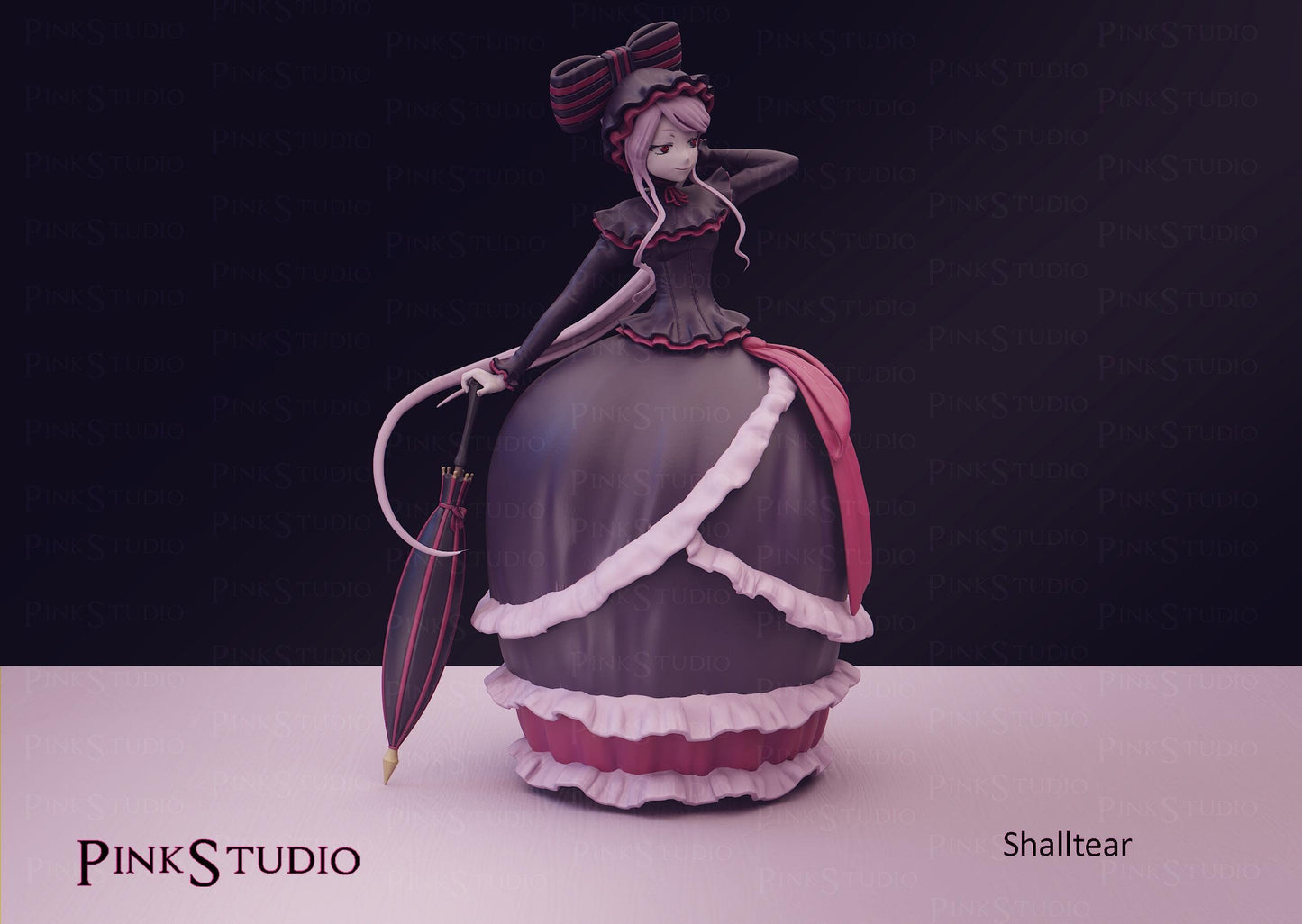 Vampire Girl Model Kit | 3D Resin Printed Figurine | Pink Studio