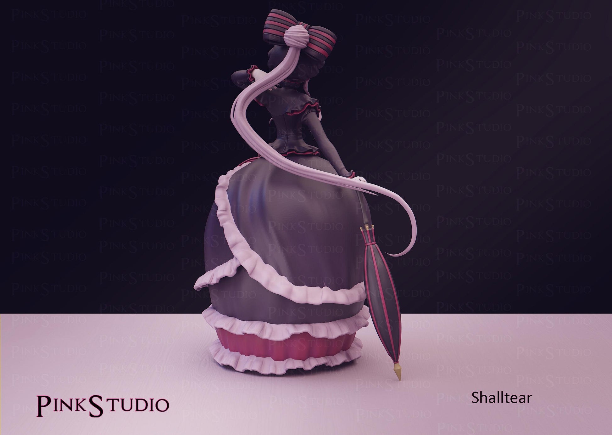 Vampire Girl Model Kit | 3D Resin Printed Figurine | Pink Studio