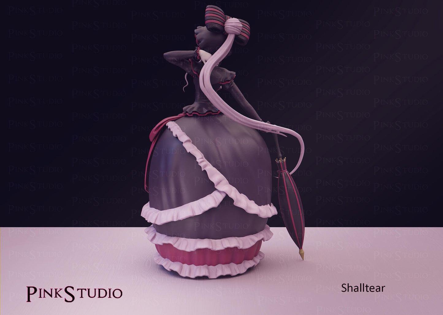 Vampire Girl Model Kit | 3D Resin Printed Figurine | Pink Studio